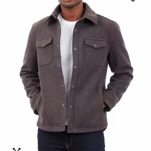 Lucky Brand Men's Gray Shirt Jacket